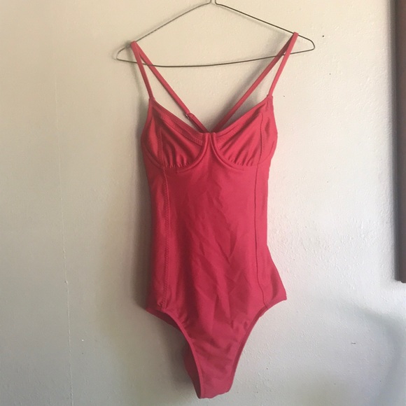 Athleta Red One-Piece Bikini - Picture 1 of 4